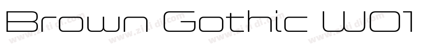 Brown Gothic W01 Ext字体转换